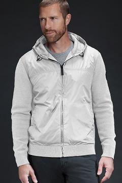 Ropa Canada Goose Hombre Mexico - WindBridge Sudadera Con Capucha Black Label Blancos EV4871625